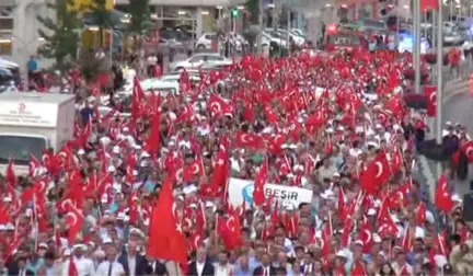 Zonguldak, Bartın ve Kastamonu'da 15 Temmuz Yürüyüşü