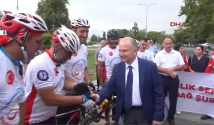 Tekirdağ 15 Temmuz Şehitleri Için Çanakkale'ye Pedal Çeviriyorlar