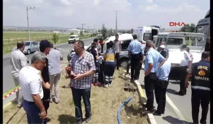 Uşak'ta Trafik Kazası 1 Polis Şehit