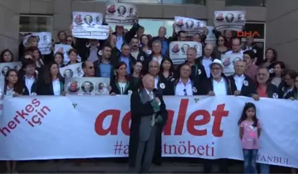 Avukatlardan Adliye Sarayında 16. 'Adalet Nöbeti'