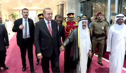 Cumhurbaşkanı Erdoğan, Kuveyt Emiri Sabah Ile Bir Araya Geldi