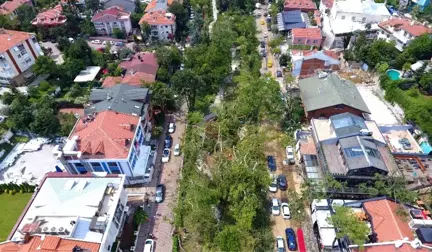 Koşuyolu Parkı'ndaki Yıkım Havadan Görüntülendi