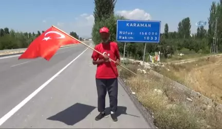 Rüyasında Gördüğü Şehit Ömer Halisdemir İçin Üçüncü Kez Yollara Düştü