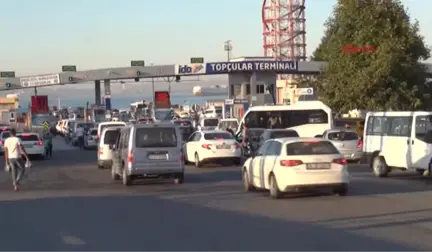 Yalova'da Tatil Dönüşü Yoğunluğu