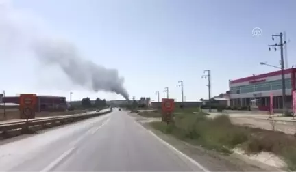 Uşak'ta Fabrika Yangını