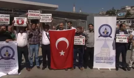 Üsküdar'da Arakan Protestosu