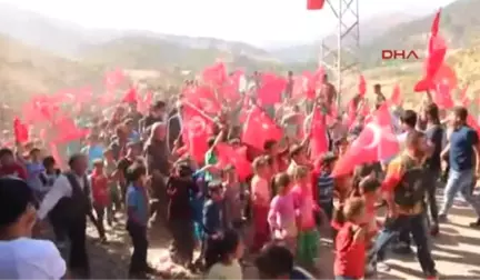 Hakkari Şemdinli'de Güvenlik Korucusunun Taziyesinde PKK'ya Tepki