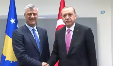 Cumhurbaşkanı Erdoğan, Kosova Cumhurbaşkanı Hashim Thaçi ile Görüştü