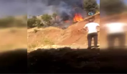 Hakkari'de Ot Yangını Korkuttu