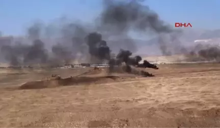 Şırnak Habur'daki Tatbikatta Askerlerden Zırhlı Araçlı Taarruz