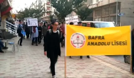 Liselilerden Beyaz Bastona Duyarlılık Yürüyüşü