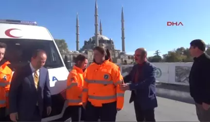 Edirne Belediyesi'nin İlk Kadın Ambulans Şoförü