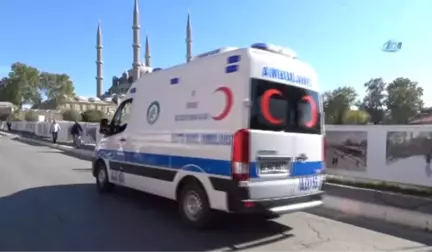 Edirne'nin İlk Kadın Ambulans Şoförü Direksiyona Geçti