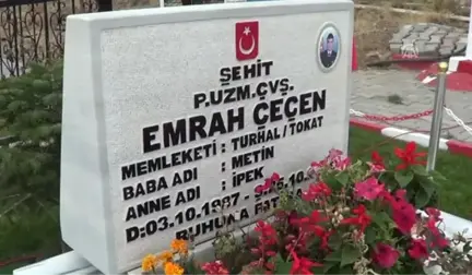 Şehit Emrah Çeçen Mezarı Başında Anıldı