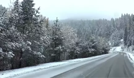 Kartalkaya'ya Sezonun İlk Karı Yağdı