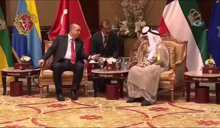 Cumhurbaşkanı Erdoğan, Kuveyt Emiri El Sabah ile Görüştü