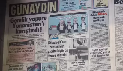 Tokat 43 Yıllık Gazeteleri Dekorasyonda Kullandı