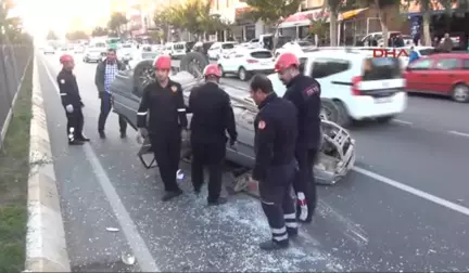 Şanlıurfa Otomobil Takla Attı, Sürücü Yaralandı