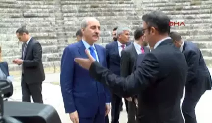 Antalya Bakan Kurtulmuş, Aspendos ve Side'yi Gezdi