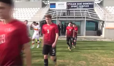 Futbol: Hazırlık Maçı - Türkiye 18 Yaş Altı Milli Futbol Takımı, Karadağ'ı 2-1 Mağlup Etti - Antalya