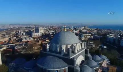 Restorasyonu Süren Beyazıt Camii'nin Son Durumu Havadan Görüntülendi