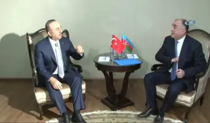 Dışişleri Bakanı Çavuşoğlu, Bakü'de- Çavuşoğlu, Memmedyarov ve Zarif ile Görüştü