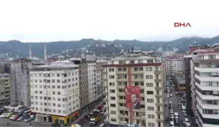 Rize-Dolgu Alanı Üstündeki Rize'de Büyük Tehlike