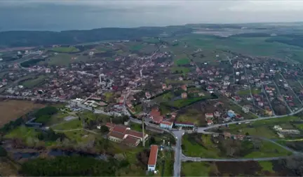 Kanal İstanbul Güzergahındaki O Köy Havadan Görüntülendi