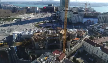 Taksim Camii İnşaatında Çalışmalar Hızla Devam Ediyor