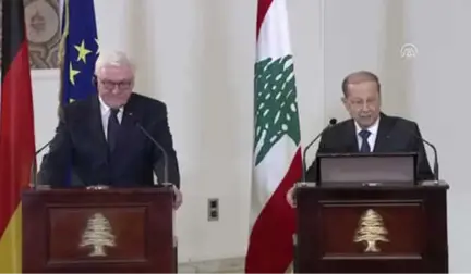 Almanya Cumhurbaşkanı Steinmeier - Lübnan Cumhurbaşkanı Avn Basın Toplantısı