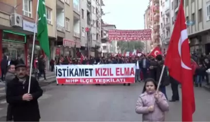 Binlerce Vatandaş Afrin Operasyonuna Destek İçin Yürüdü