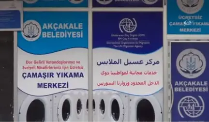 Dar Gelirli Aileler İçin Akçakale'de Çamaşırhane Hizmeti