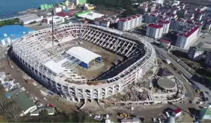 Ordu'da Yapılan Stadın Kaba İnşaatı Bitti