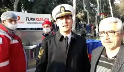 Hatay Kızılay'dan Yemin Törenine Gelen Ailelere Çorba