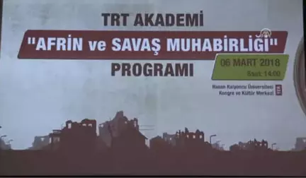 Afrin ve Savaş Muhabirliği