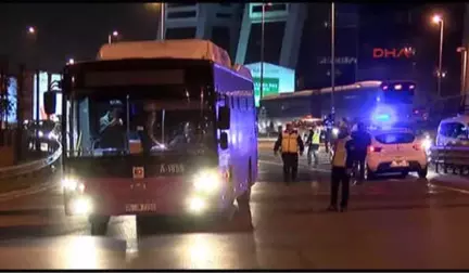 Özel Halk Otobüsü İşletmecilerinden 15 Temmuz Şehitler Köprüsü Çıkışında Eylem