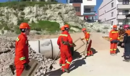 Küçükkuyu'da Yaralı Kurtarma Tatbikatı