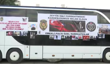 Emekli Özel Harekatçılar ve Şehit Ailelerinden Afrin'e Destek