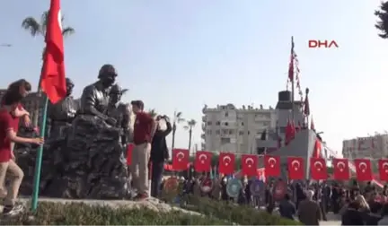 Mersin Çanakkale Zaferi Nusret Mayın Gemisi'nde Kutlandı