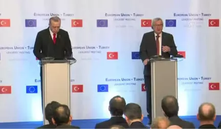 Türkiye-Ab Zirvesi - AB Komisyonu Başkanı Juncker