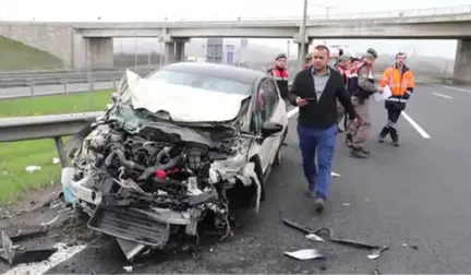 Anadolu Otoyolu'nda Trafik Kazası: 5 Yaralı