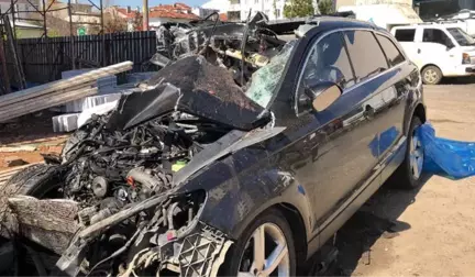 Tekirdağ'da 3 Arkadaşa Mezar Olan Cip Hurdaya Döndü