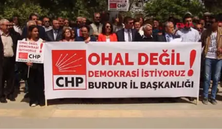 Burdur'da CHP'den Oturma Eylemi