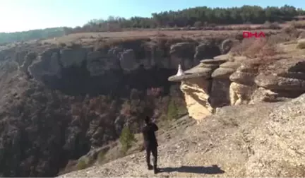 Karabük-Taş Terasta Heyecan Pozu