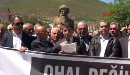 Tunceli'de 'Ohal Değil, Demokrasi İstiyoruz' Eylemi