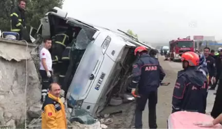 Yolcu Otobüsü Devrildi - Kütahya