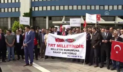 TRT Çalışanlarına Yönelik Saldırılar Protesto Edildi