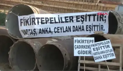 İstanbul Akif Hamzaçebi Fikirtepe'de Çadır Kuran Kentsel Dönüşüm Mağdurlarını Ziyaret Etti