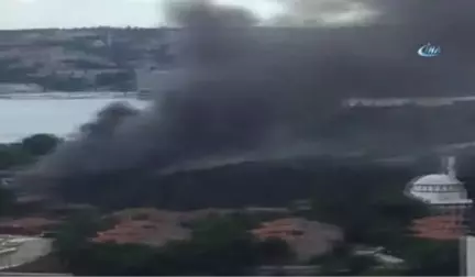 Beykoz'da Fabrika Yangını