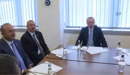 Cumhurbaşkanı Erdoğan, Aliyev'le Görüştü
